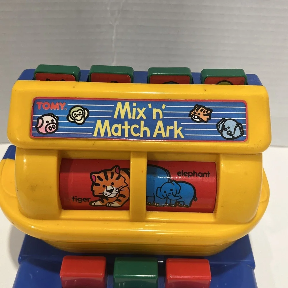 Mix and Match Ark Vintage‎ Game by Tomy Toddler Baby Sorting game 1989 VGC